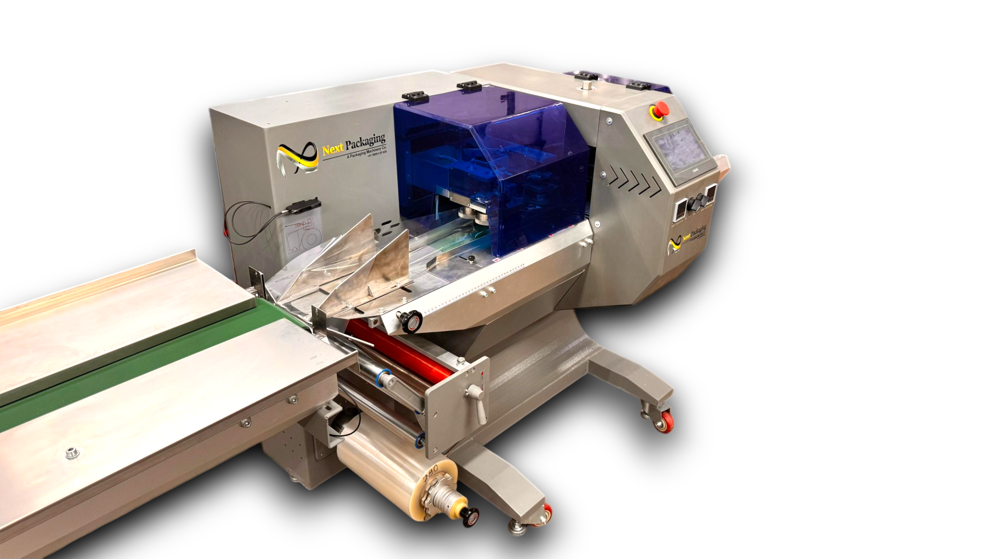 Horizontal 350mm Flow Wrap Machine 3 Servo